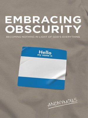 cover image of Embracing Obscurity